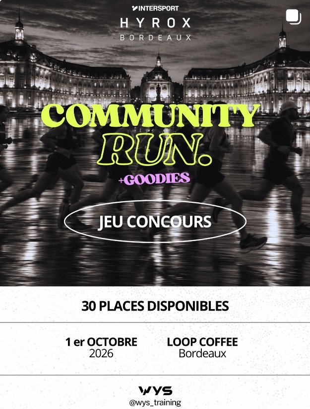 Community Run Hyrox, 1er octobre